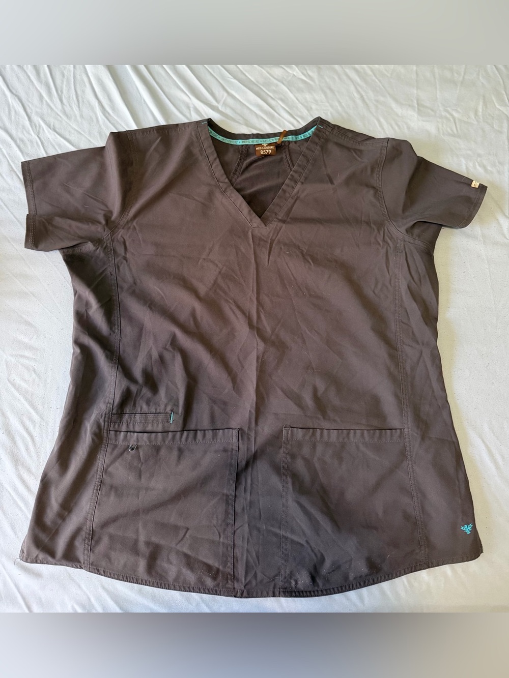 Women’s grey Med couture Scrub top